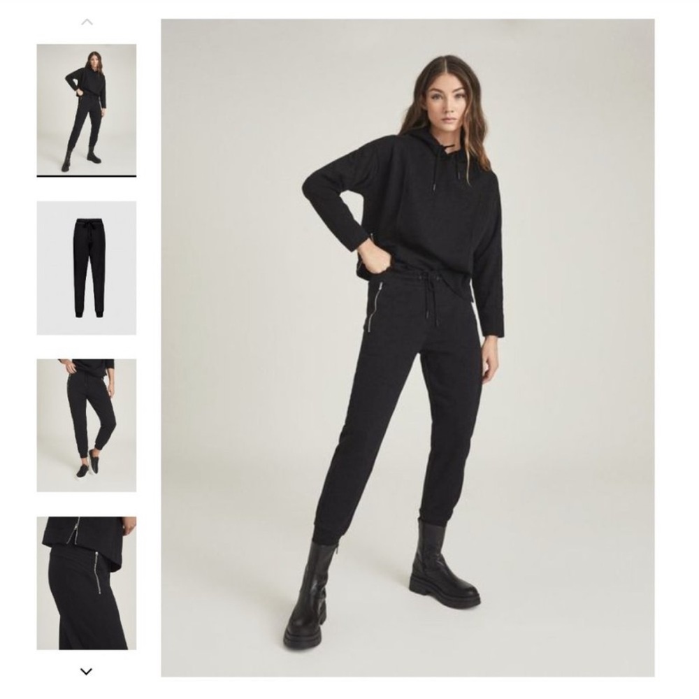 Reiss Salma Zip Detail Jogger Pants